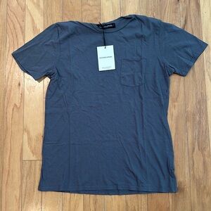 Groceries Apparel Small Grey Tshirt Tee NWT USA Made Oraganic Cotton